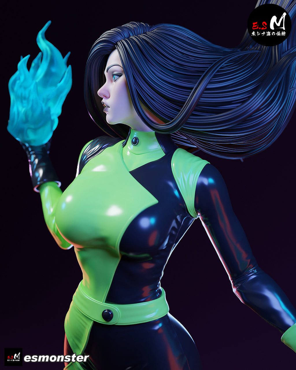 The Emerald Flame Statue