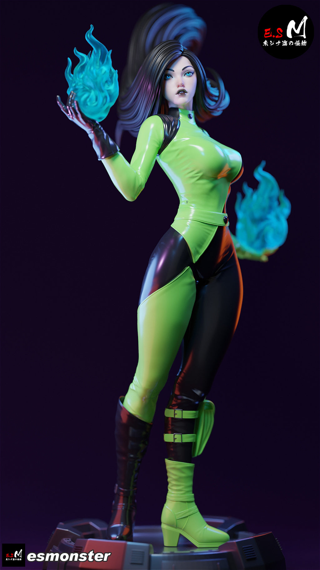 The Emerald Flame Statue