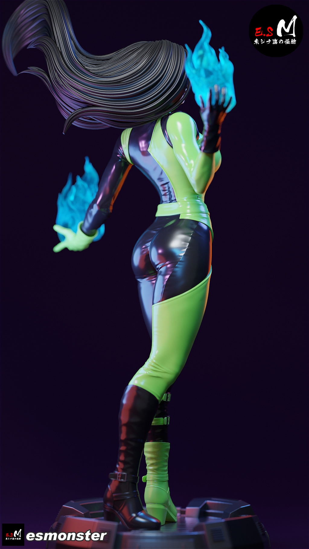 The Emerald Flame Statue