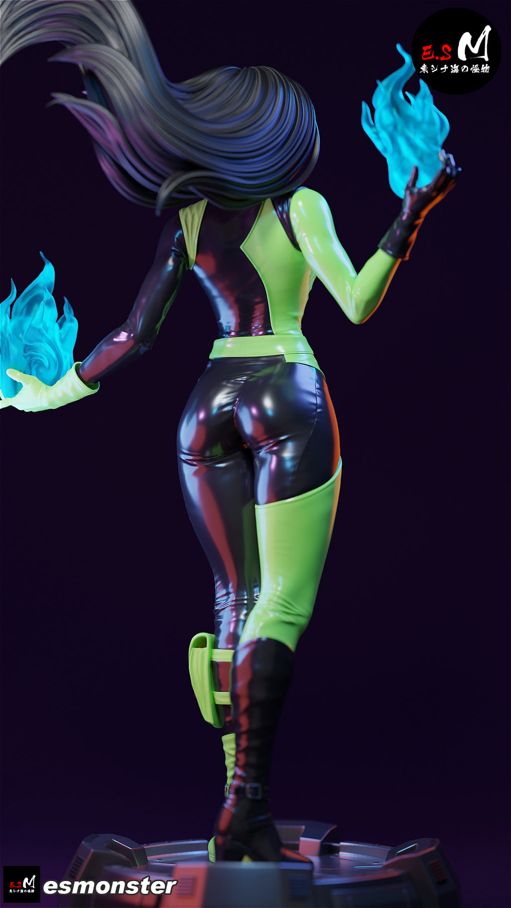 The Emerald Flame Statue