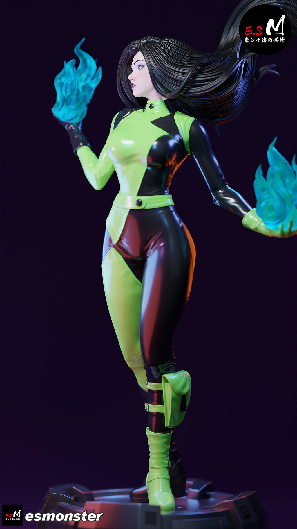 The Emerald Flame Statue