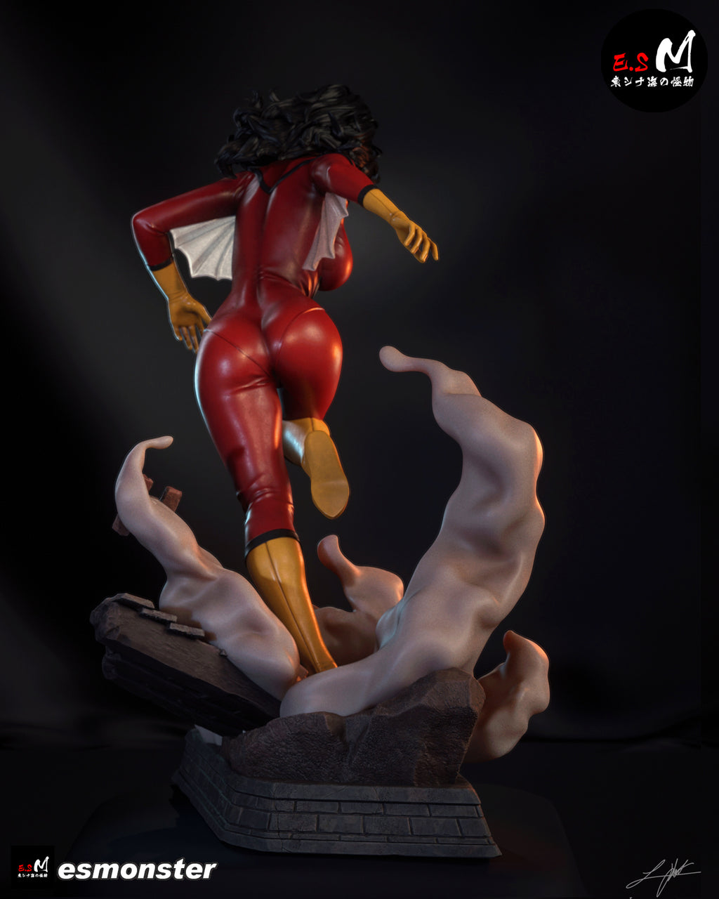 The Scarlet Arachne Statue