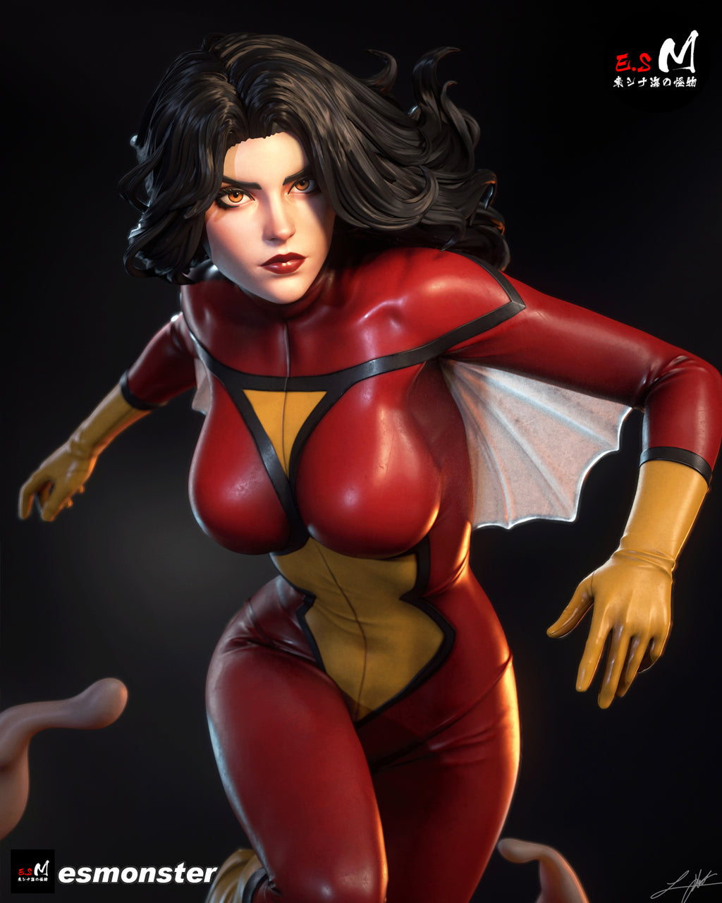 The Scarlet Arachne Statue