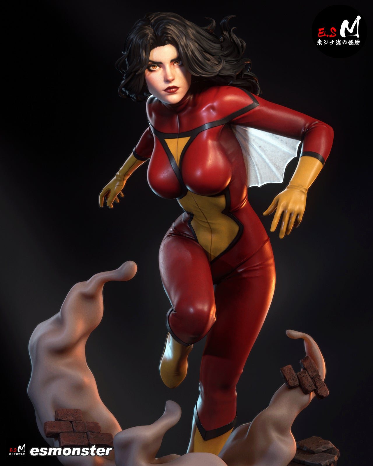 The Scarlet Arachne Statue