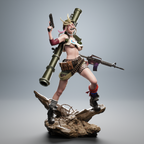Rebel Punk Tank Statue