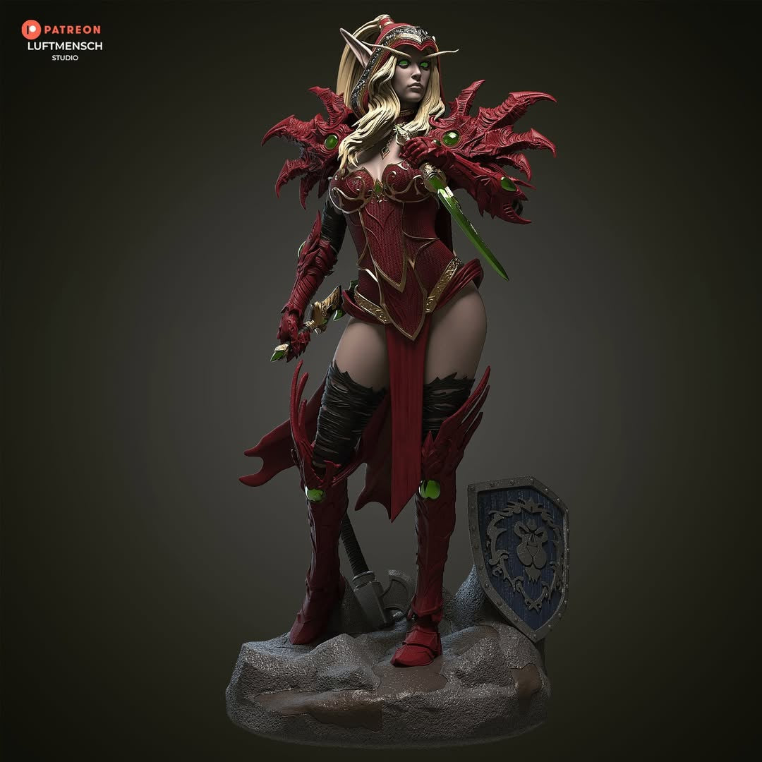 The Scarlet Blade Statue
