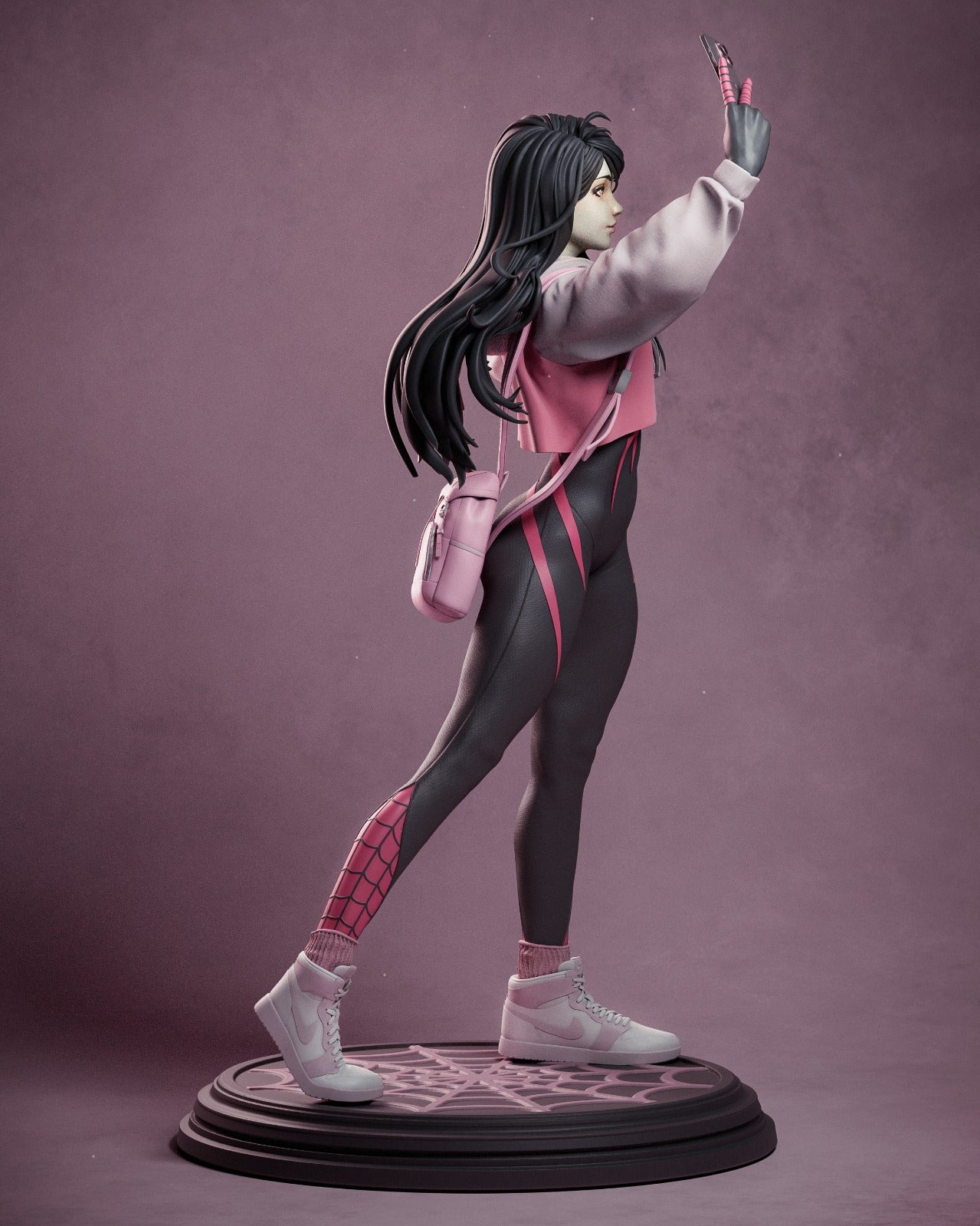 Web-Slinging Heroine Statue