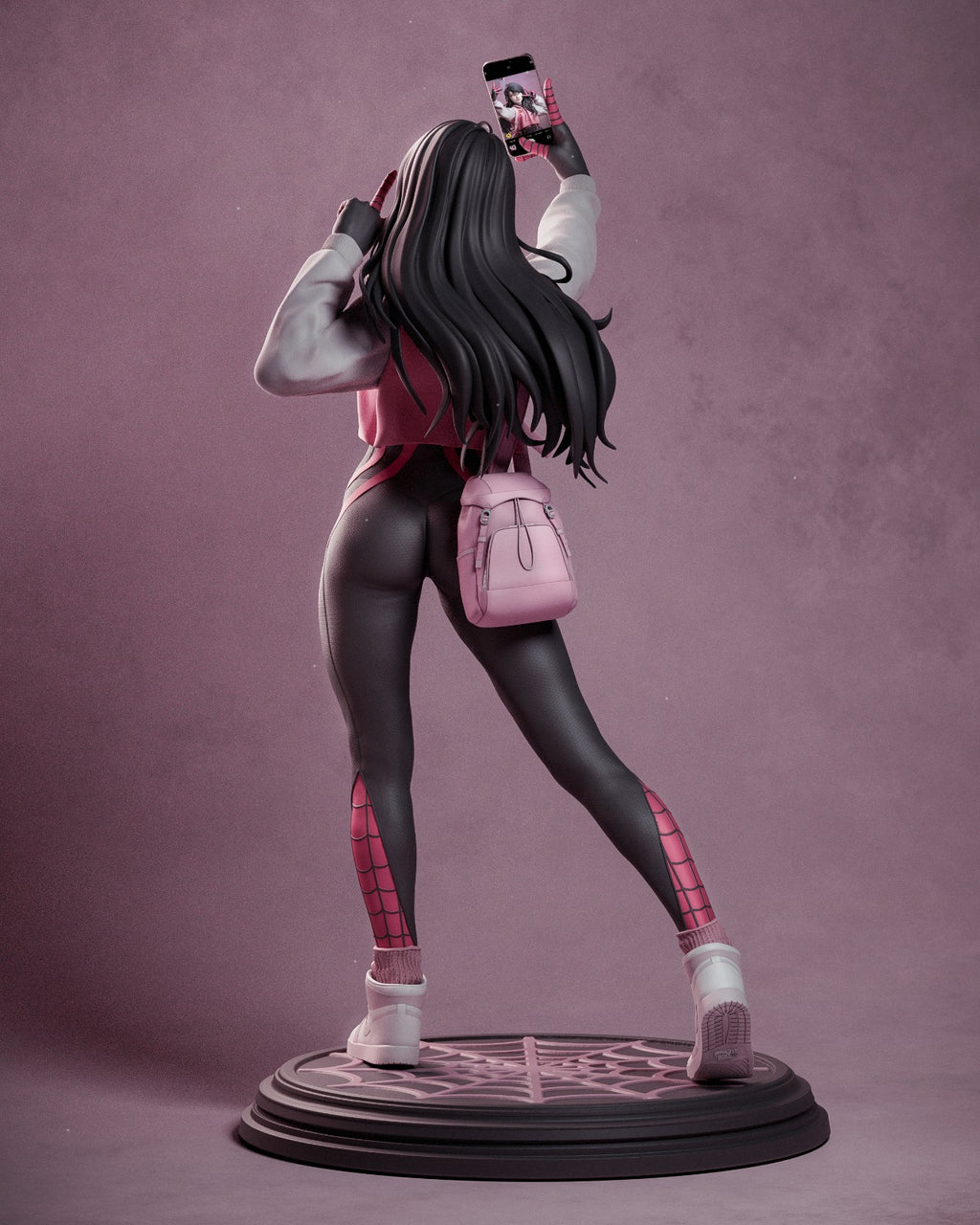 Web-Slinging Heroine Statue