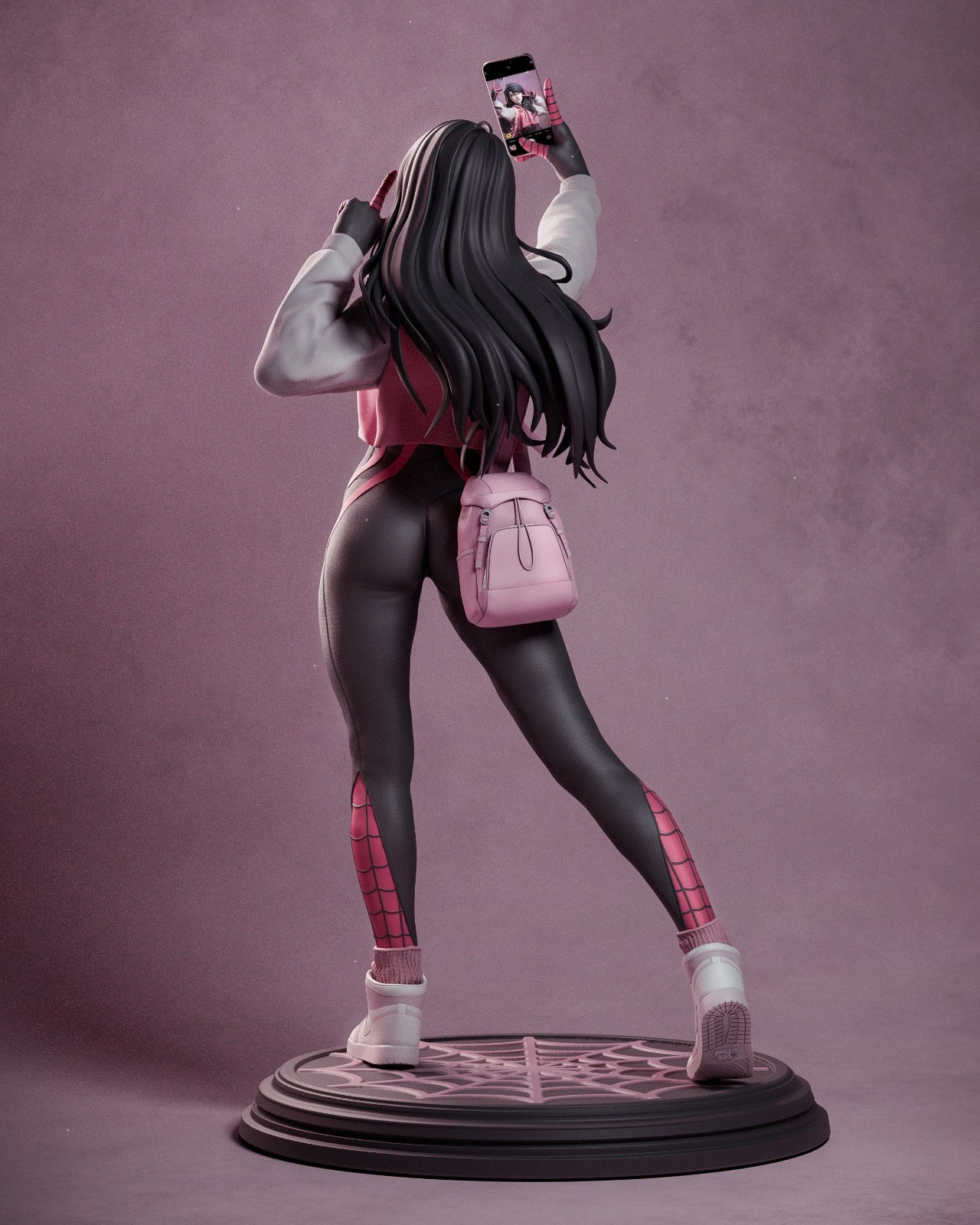 Web-Slinging Heroine Statue