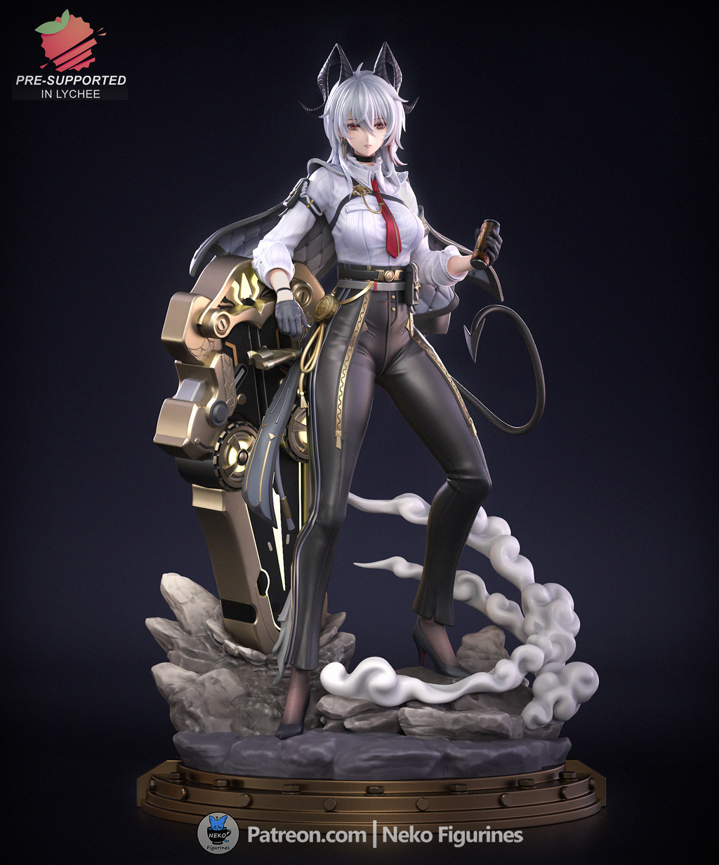 Crimson Horned Enforcer Figure