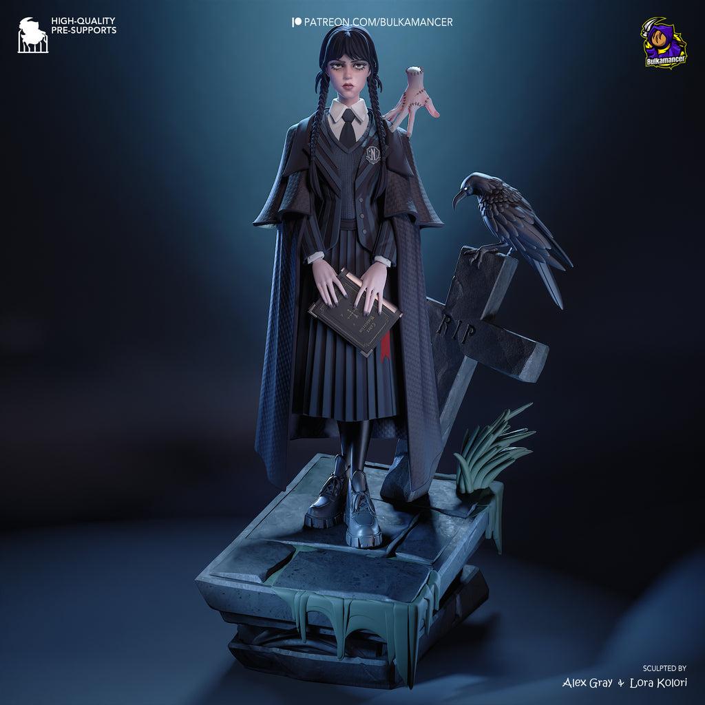 Gothic Duo Statue