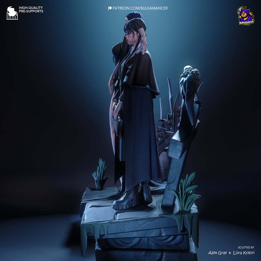 Gothic Duo Statue