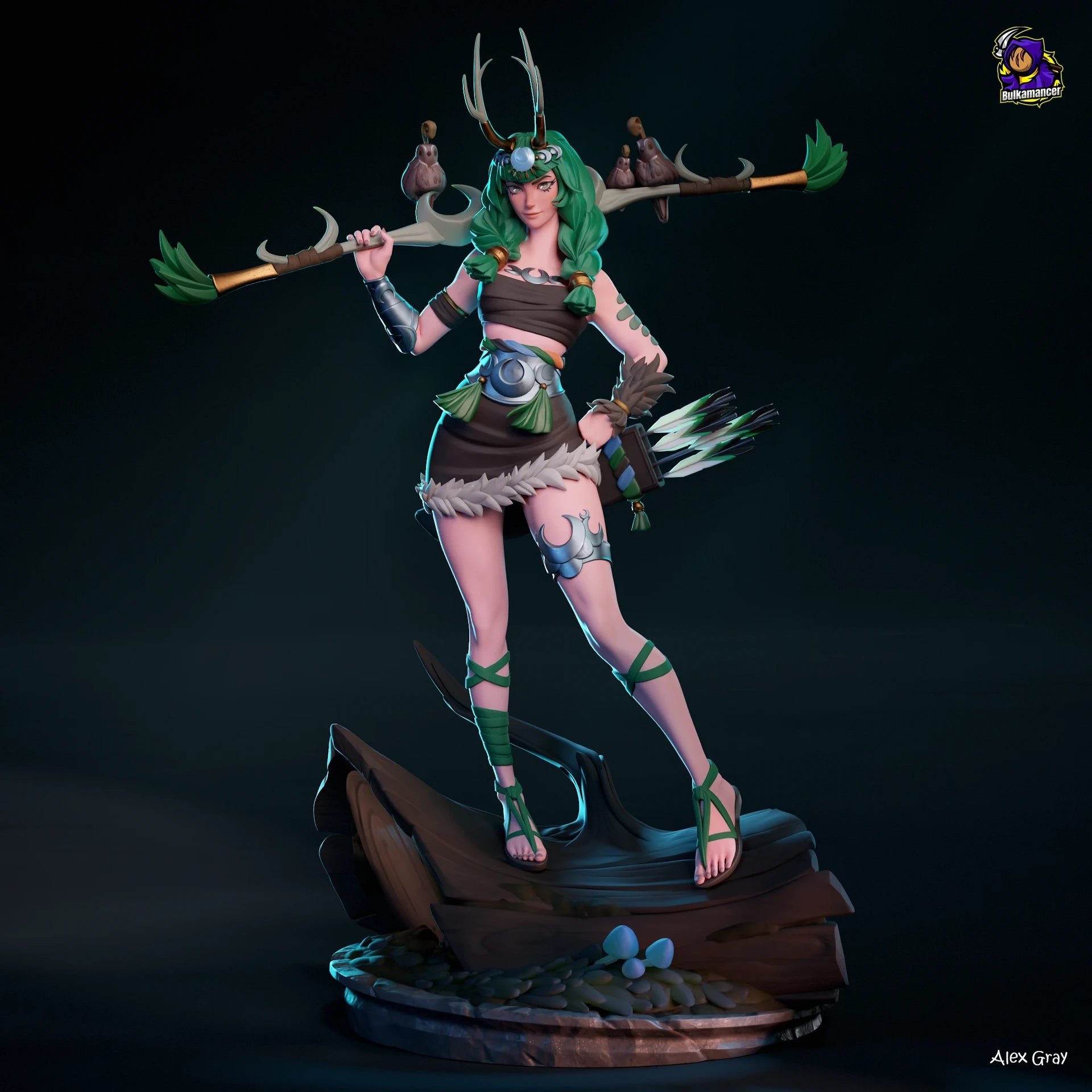 Moonlit Huntress Statue