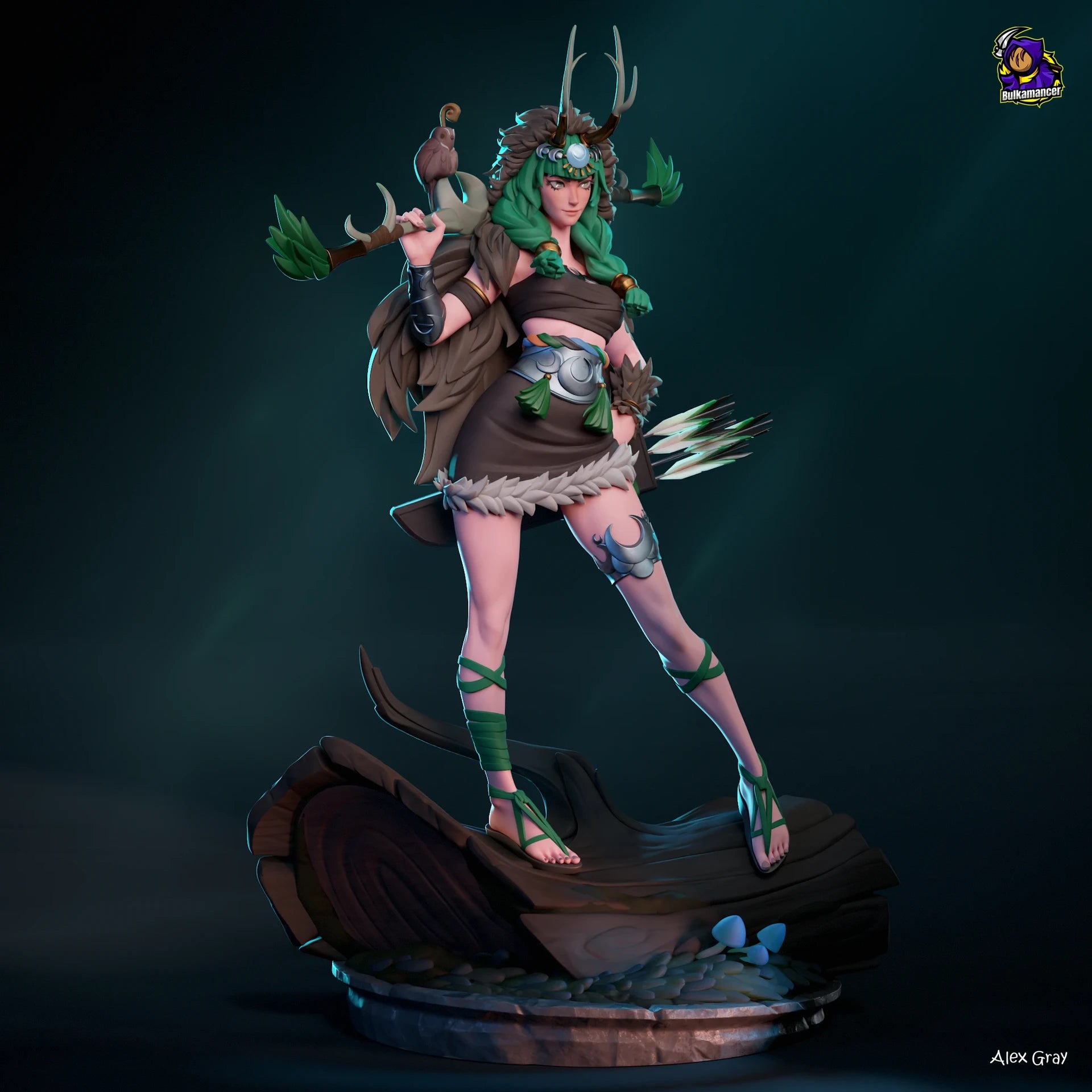Moonlit Huntress Statue