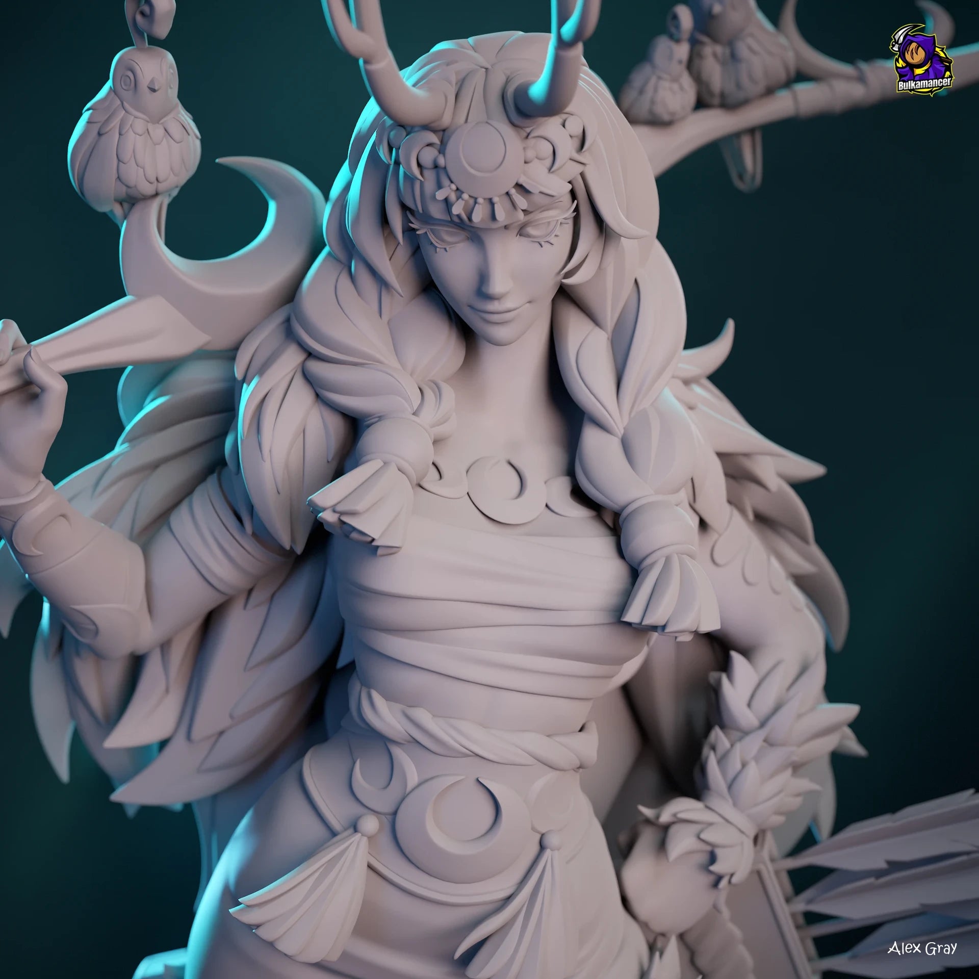 Moonlit Huntress Statue