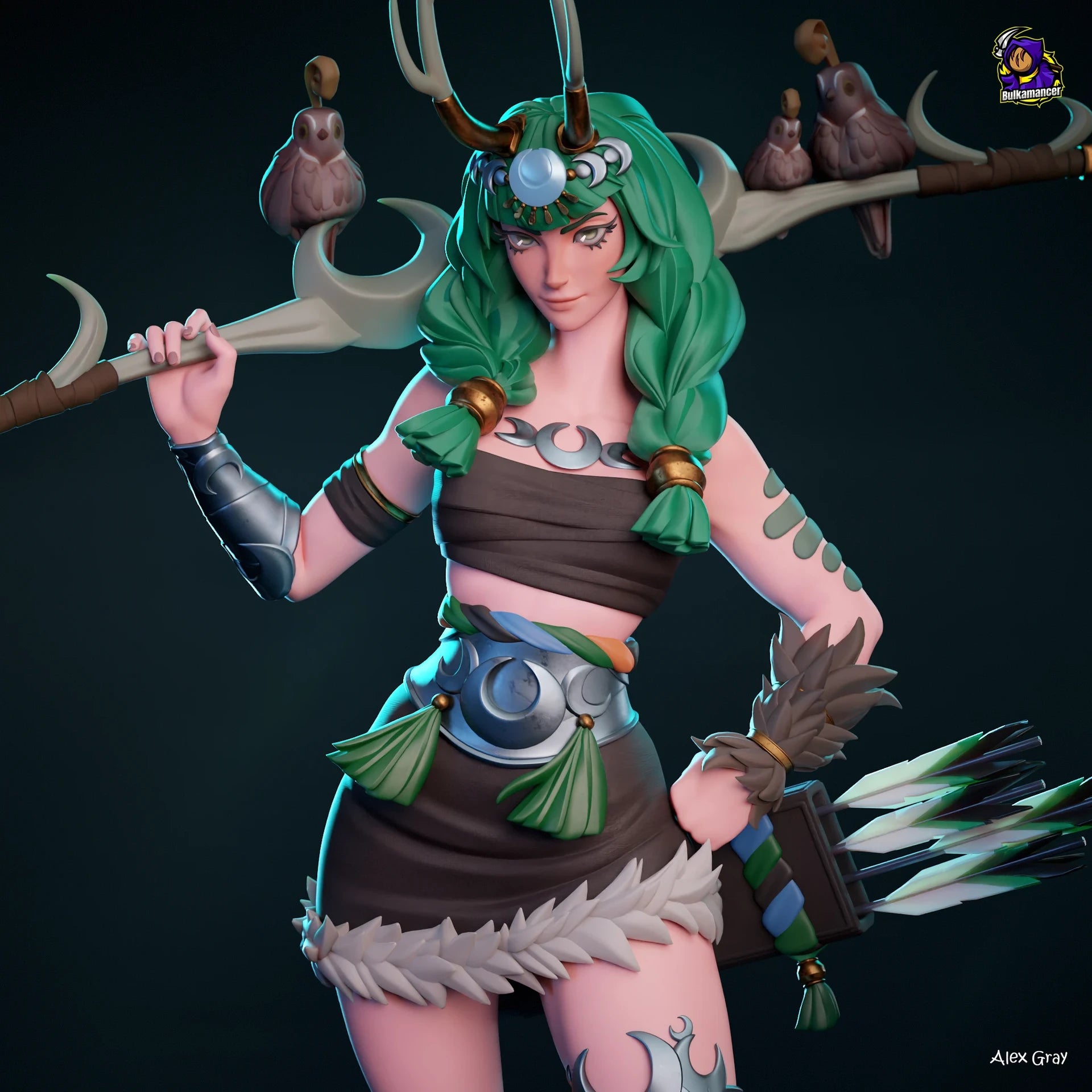 Moonlit Huntress Statue