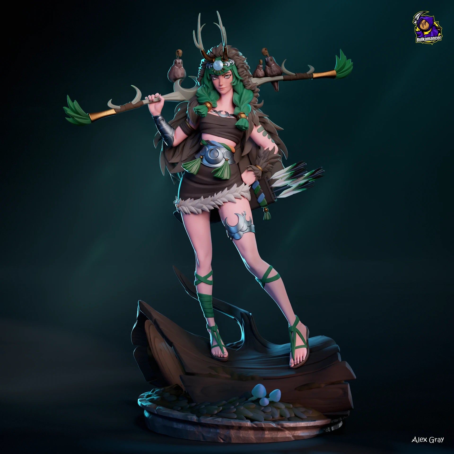 Moonlit Huntress Statue