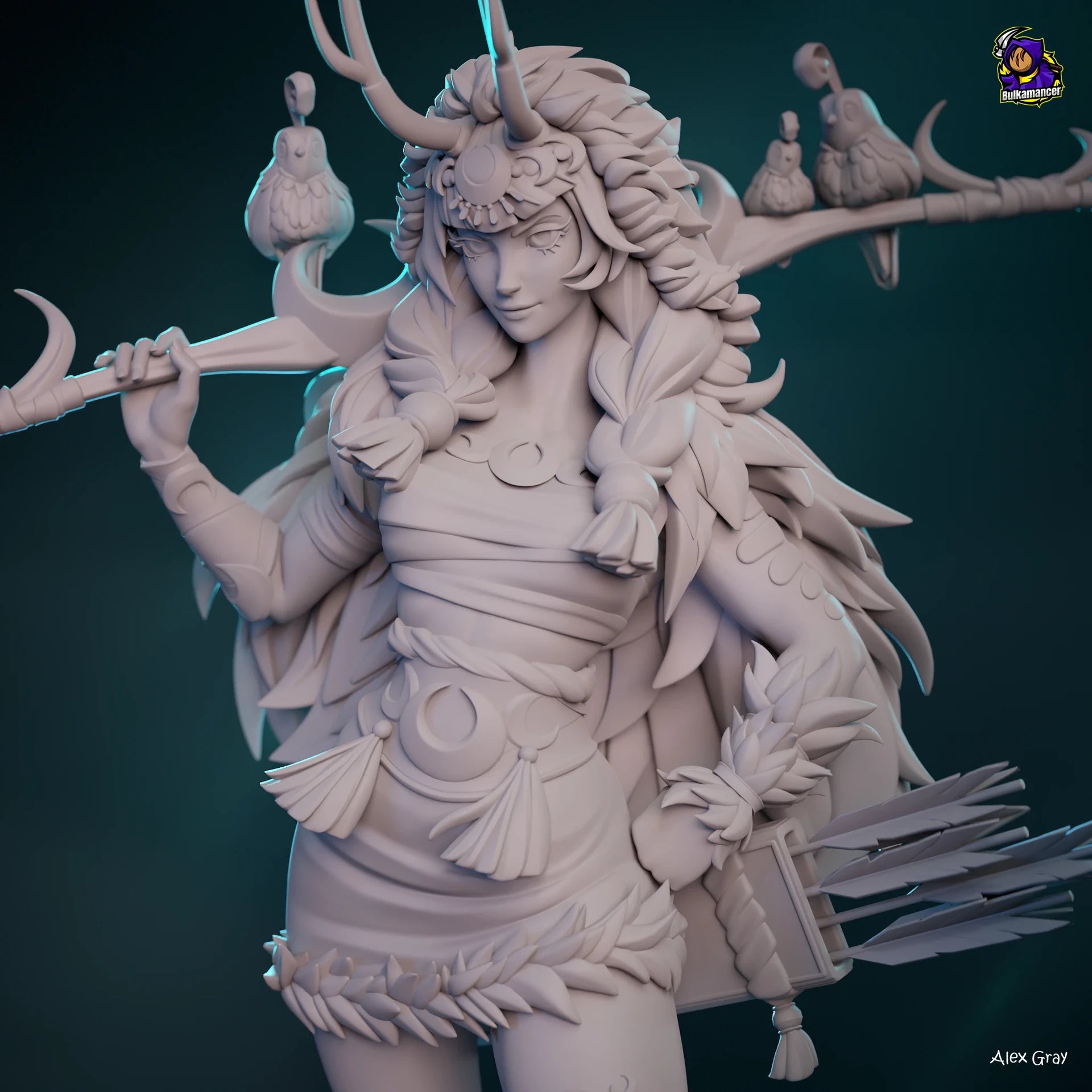 Moonlit Huntress Statue