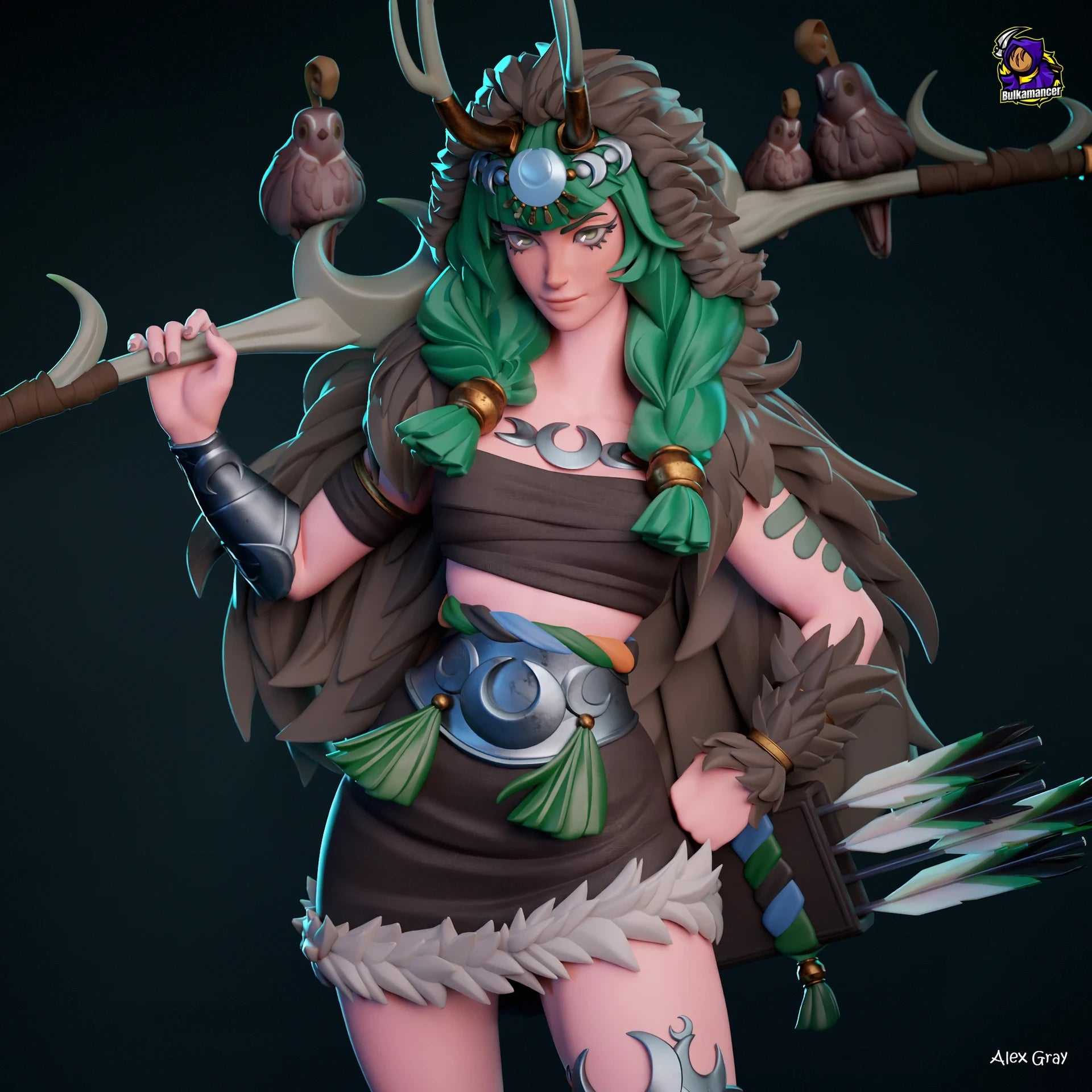 Moonlit Huntress Statue
