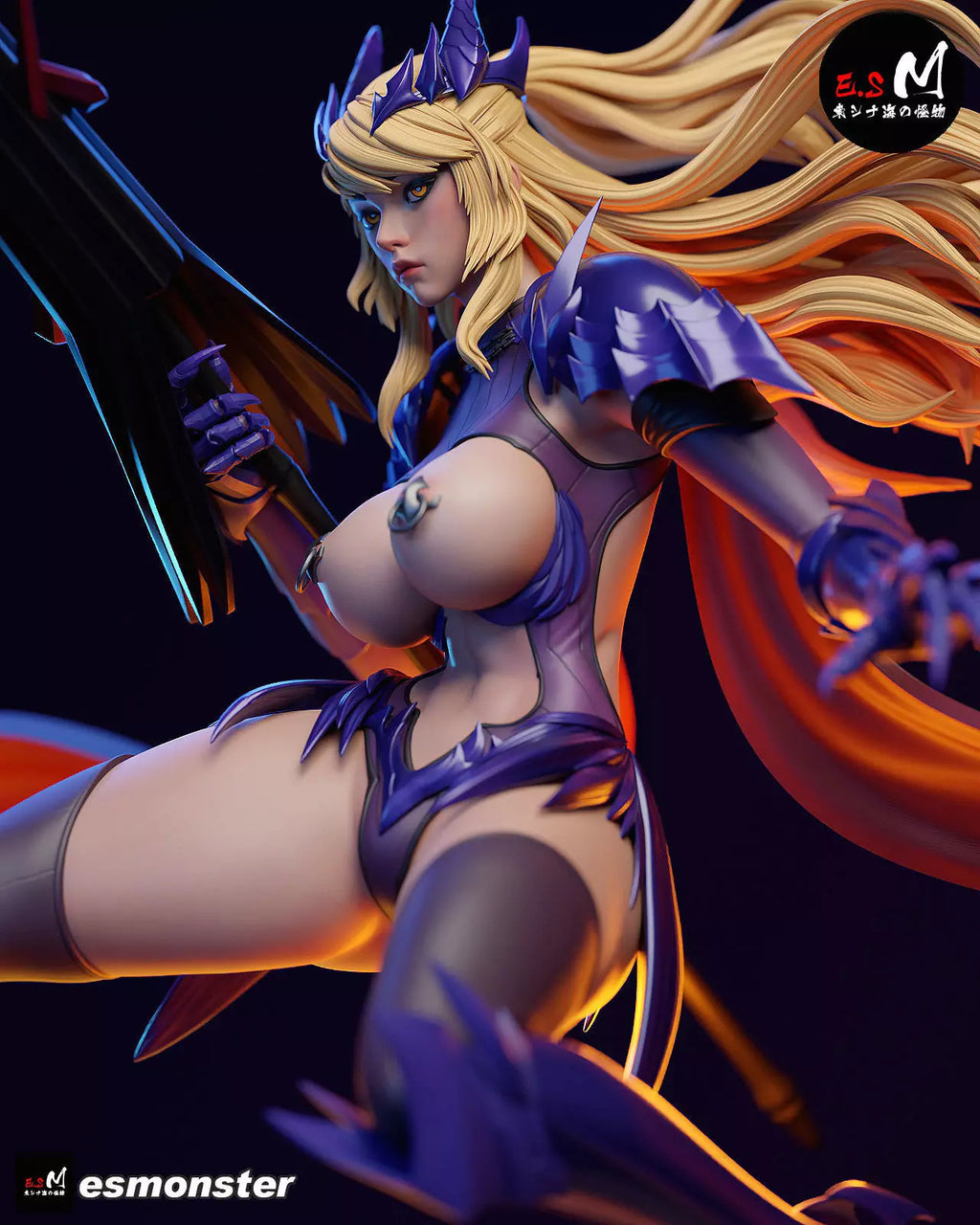 Saber Knight Queen Statue