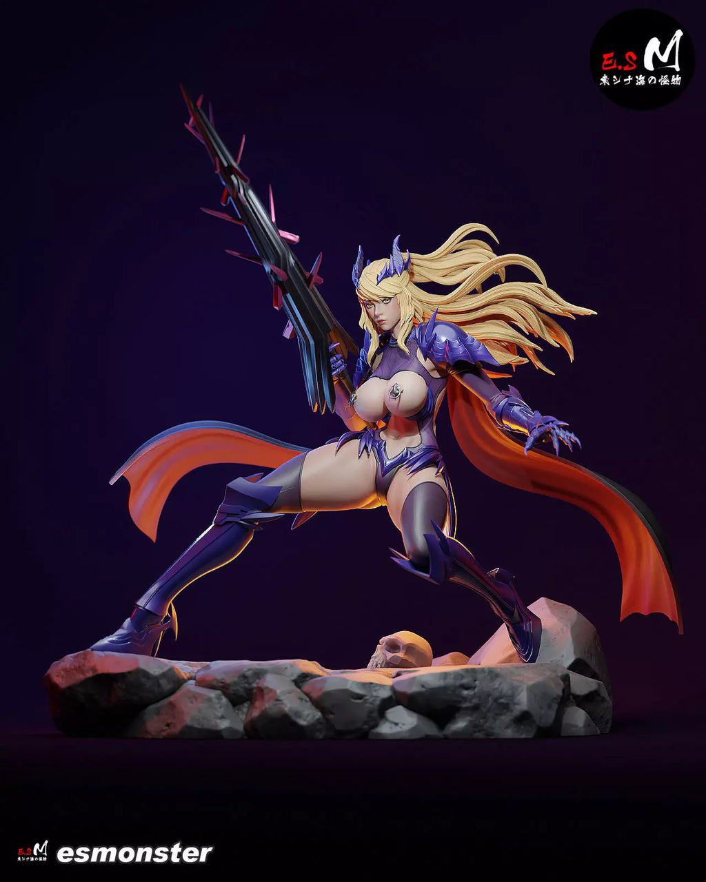 Saber Knight Queen Statue