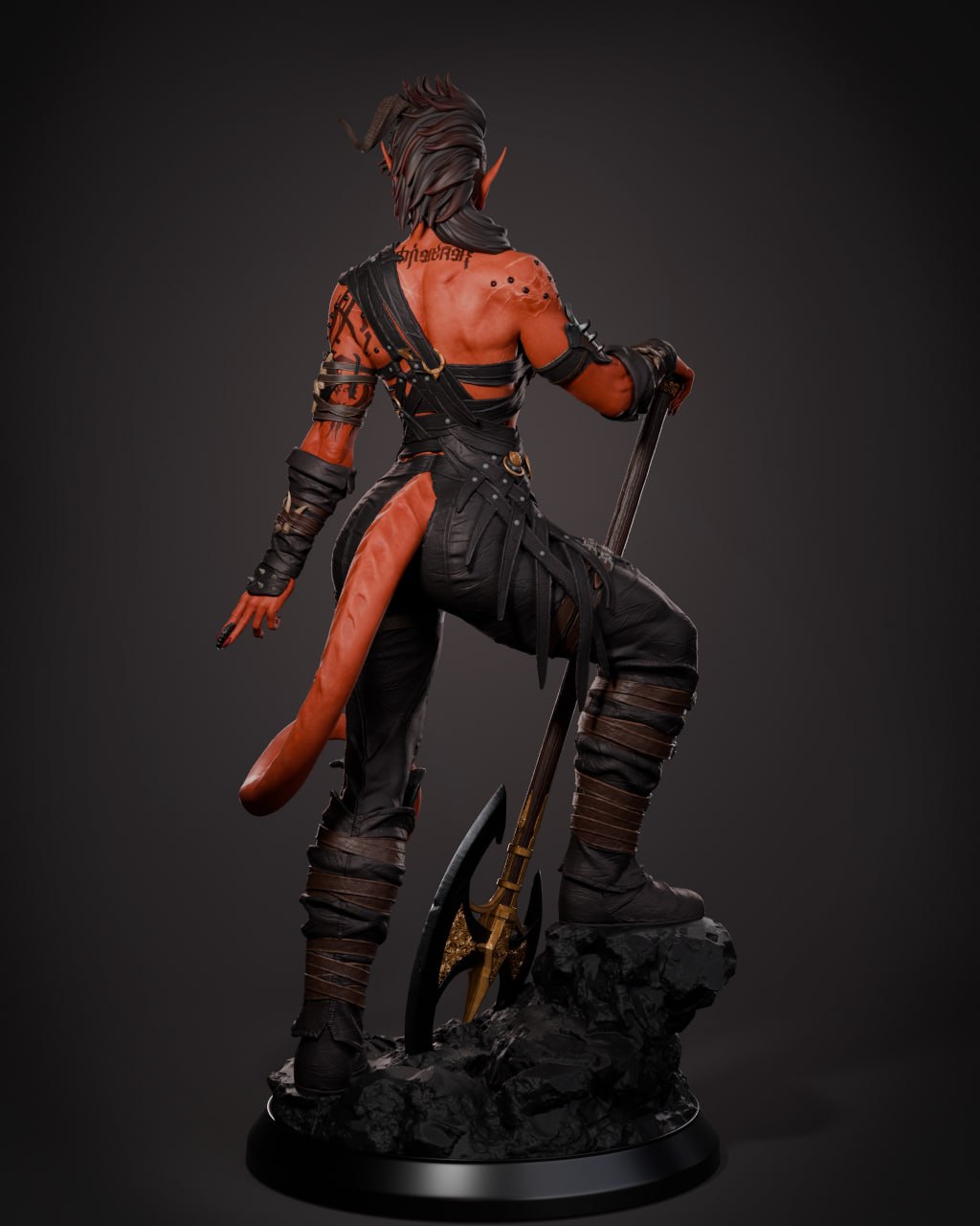 Hellfire Battleheart Warrior Statue