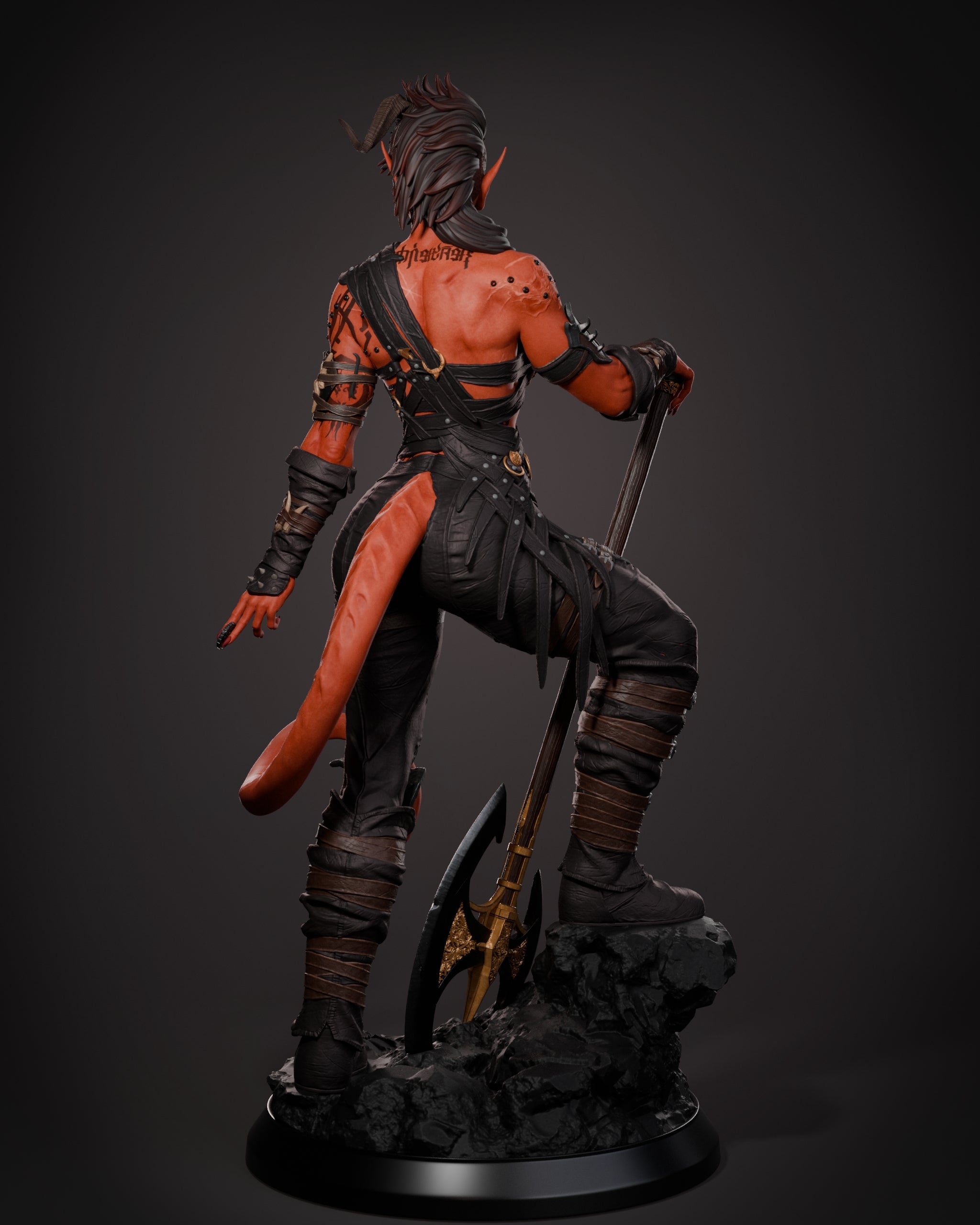 Hellfire Battleheart Warrior Statue