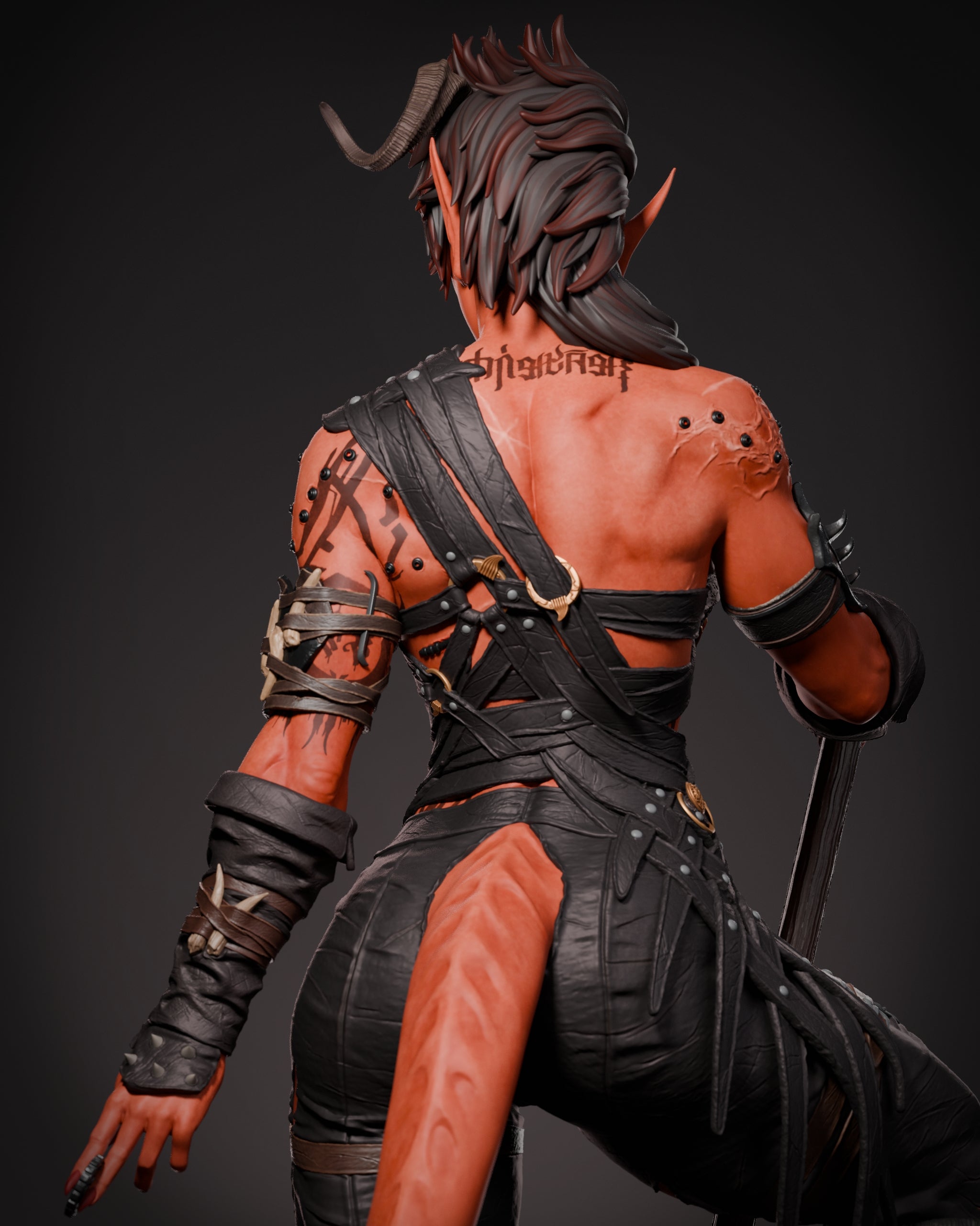Hellfire Battleheart Warrior Statue