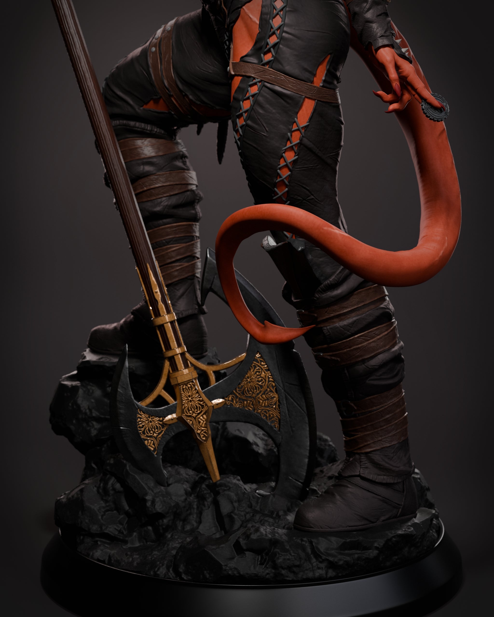 Hellfire Battleheart Warrior Statue