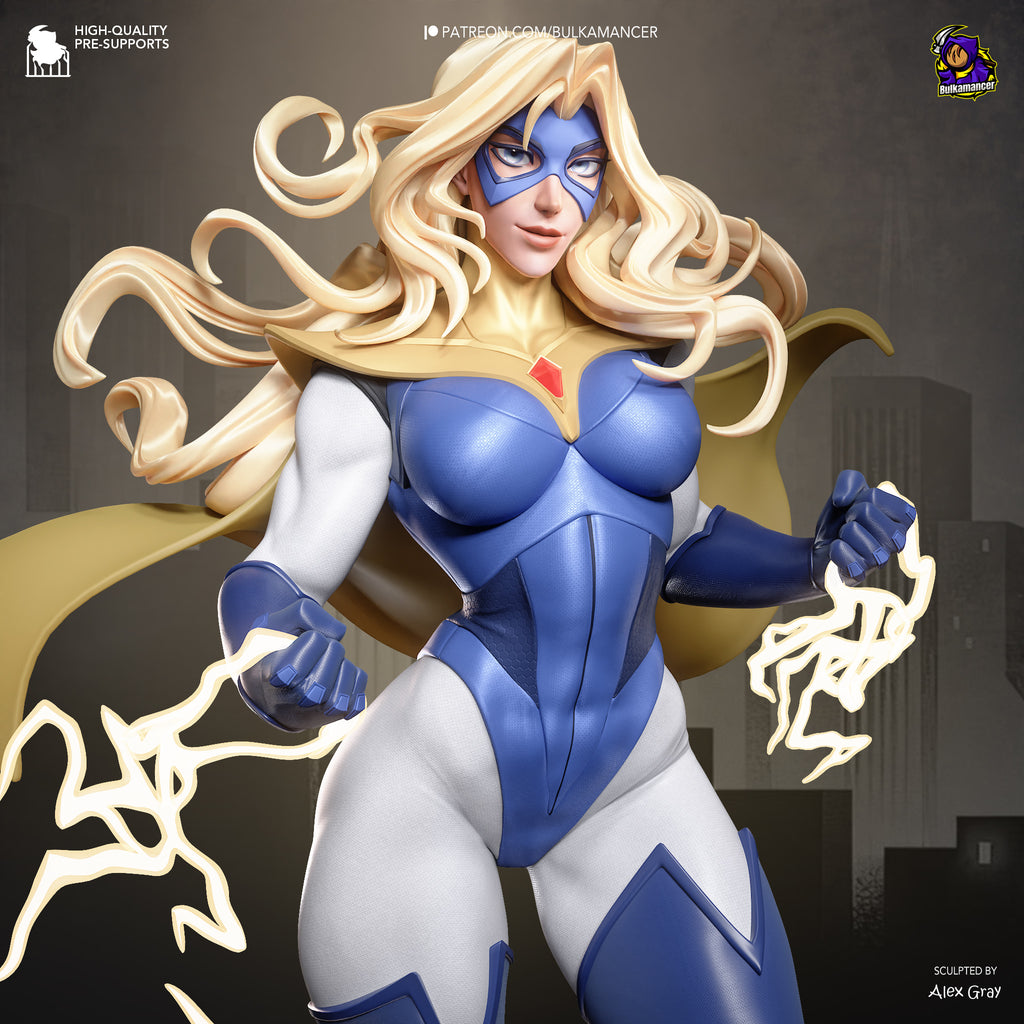 Blonde Blazer Heroine Statue