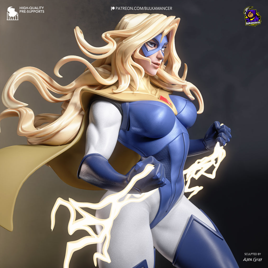 Blonde Blazer Heroine Statue