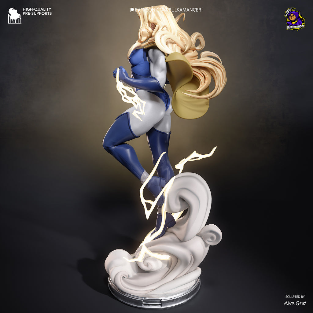 Blonde Blazer Heroine Statue
