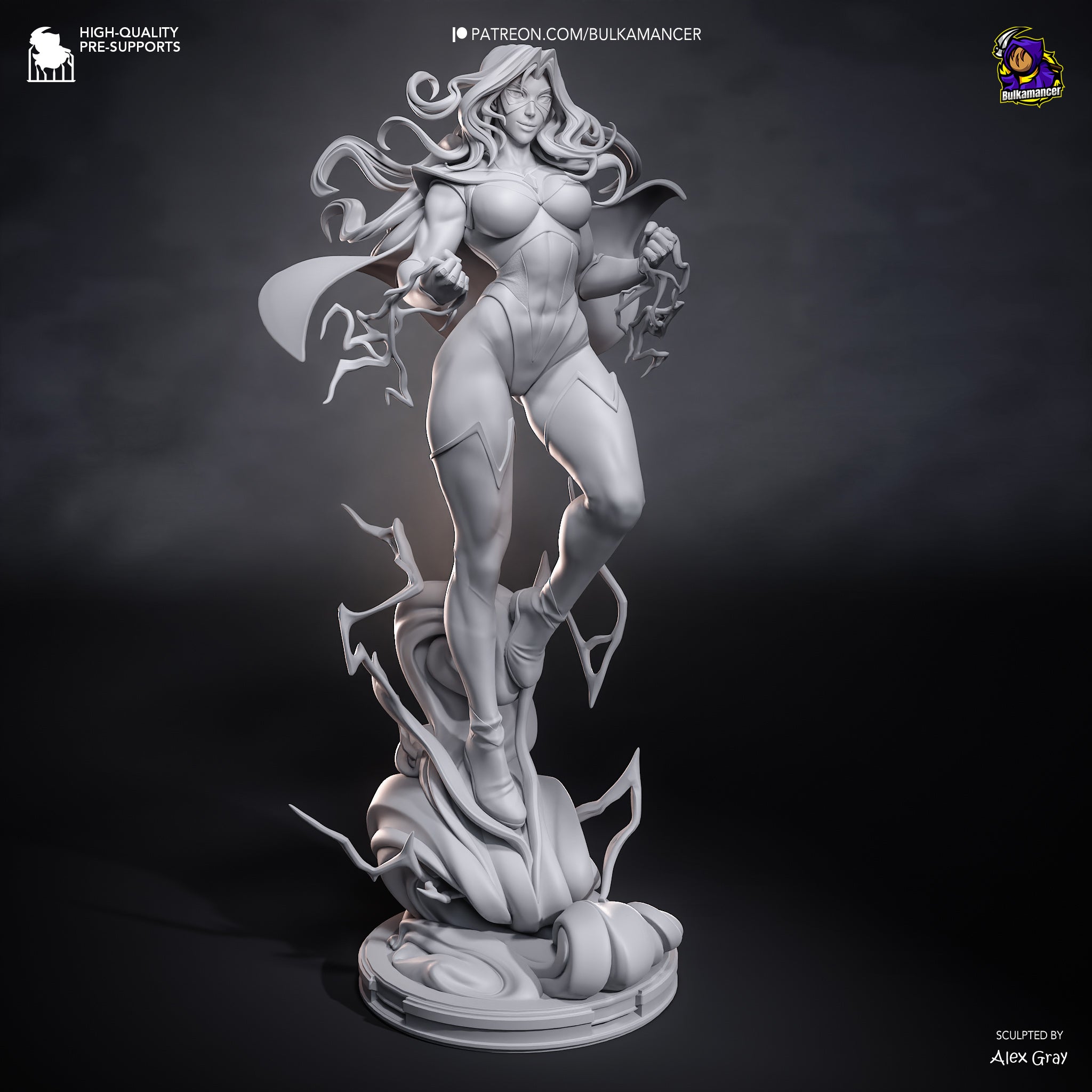 Blonde Blazer Heroine Statue