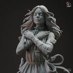 Mysterious White Traveler Statue