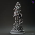 Mysterious White Traveler Statue