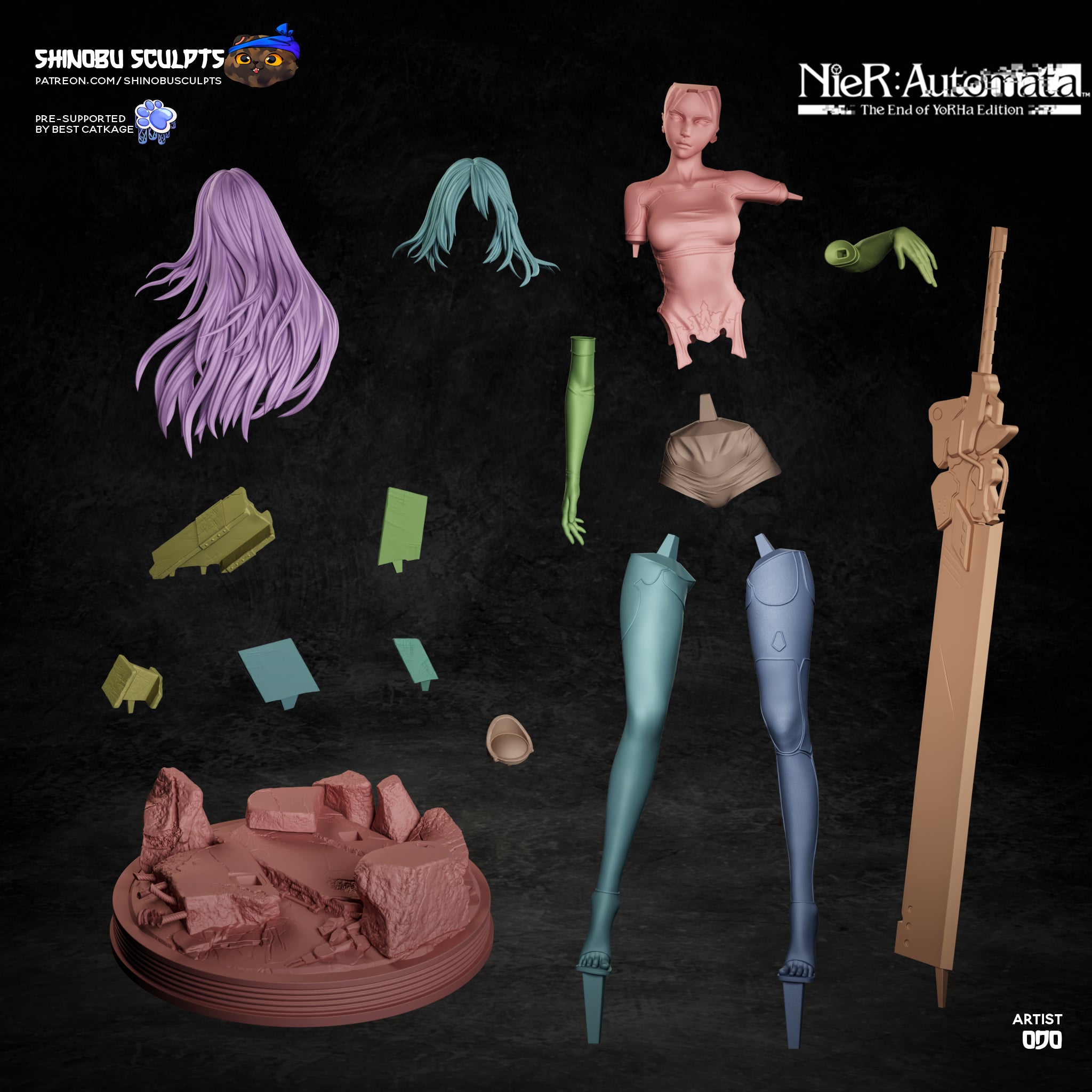 Battle Android Statue