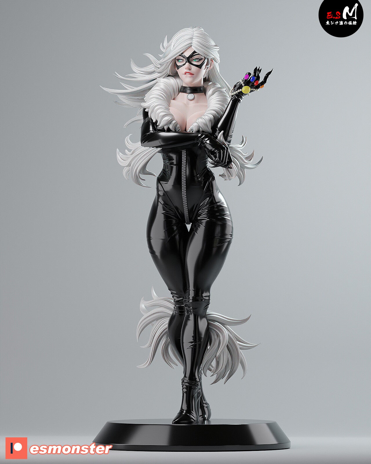 Velvet Cat Statue