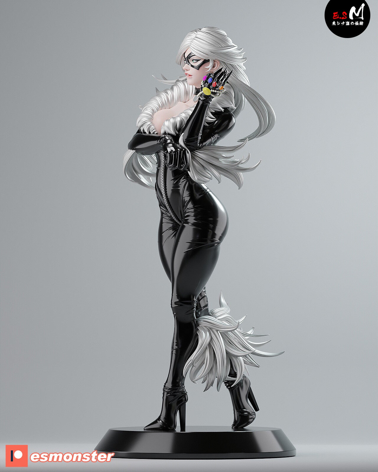 Velvet Cat Statue