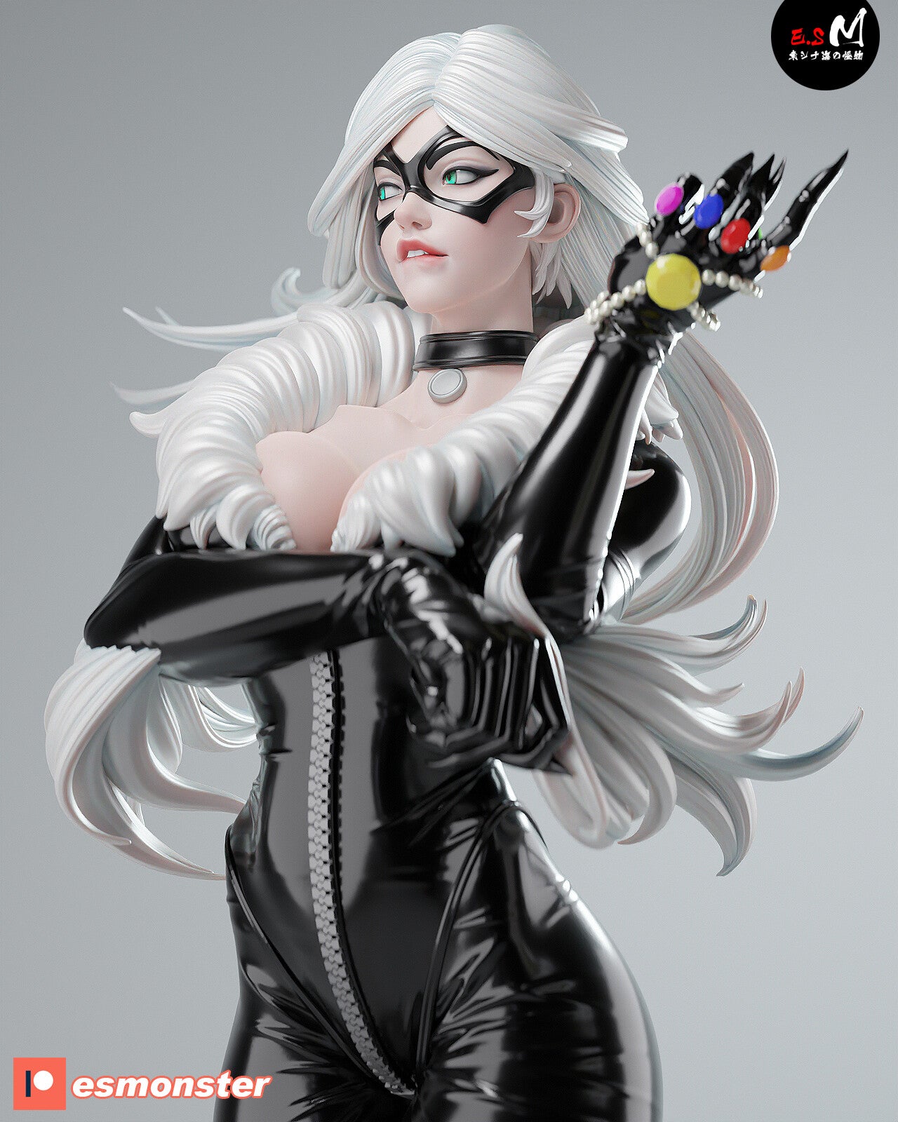 Velvet Cat Statue