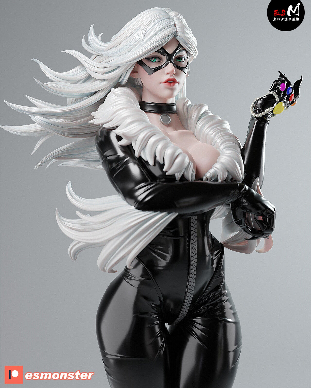 Velvet Cat Statue