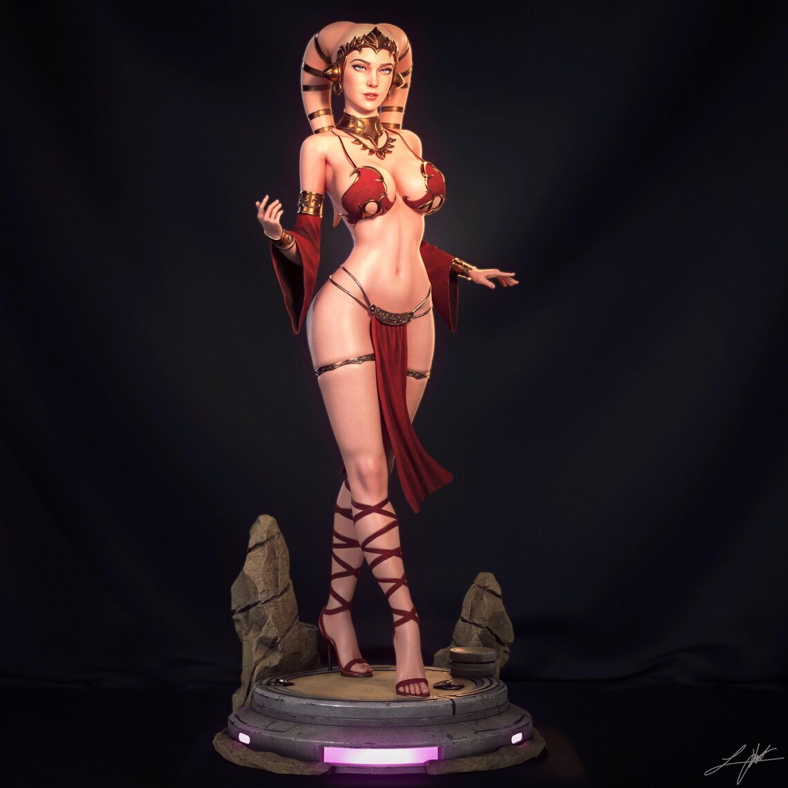 Space Hostess Statue
