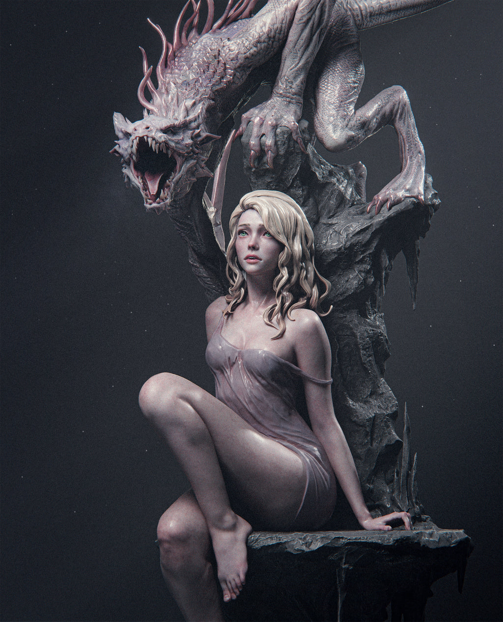 Dragon Queen Fantasy Statue