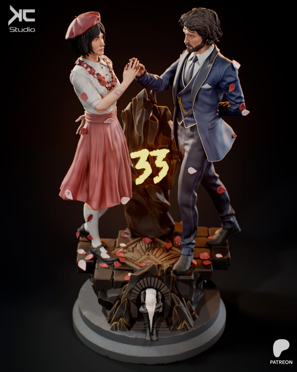 Expedition Diorama Statue