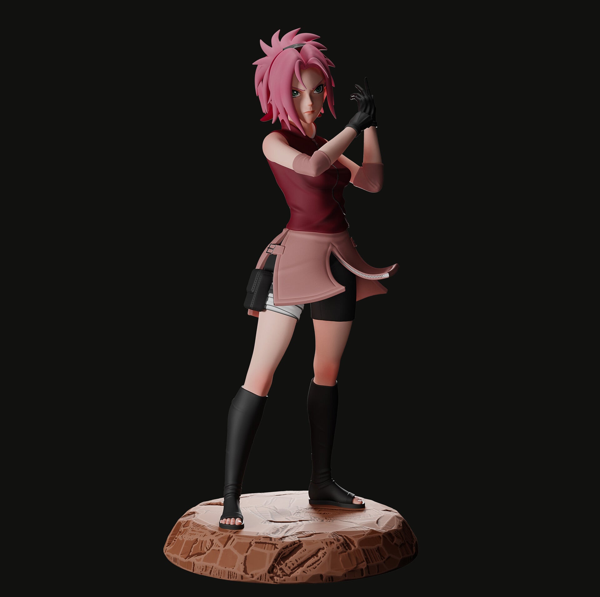 Blossom Fighter Statue