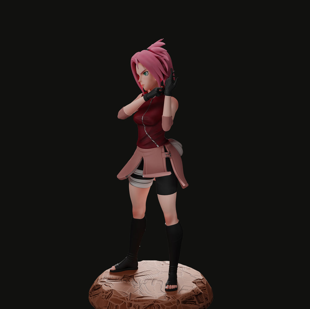 Blossom Fighter Statue