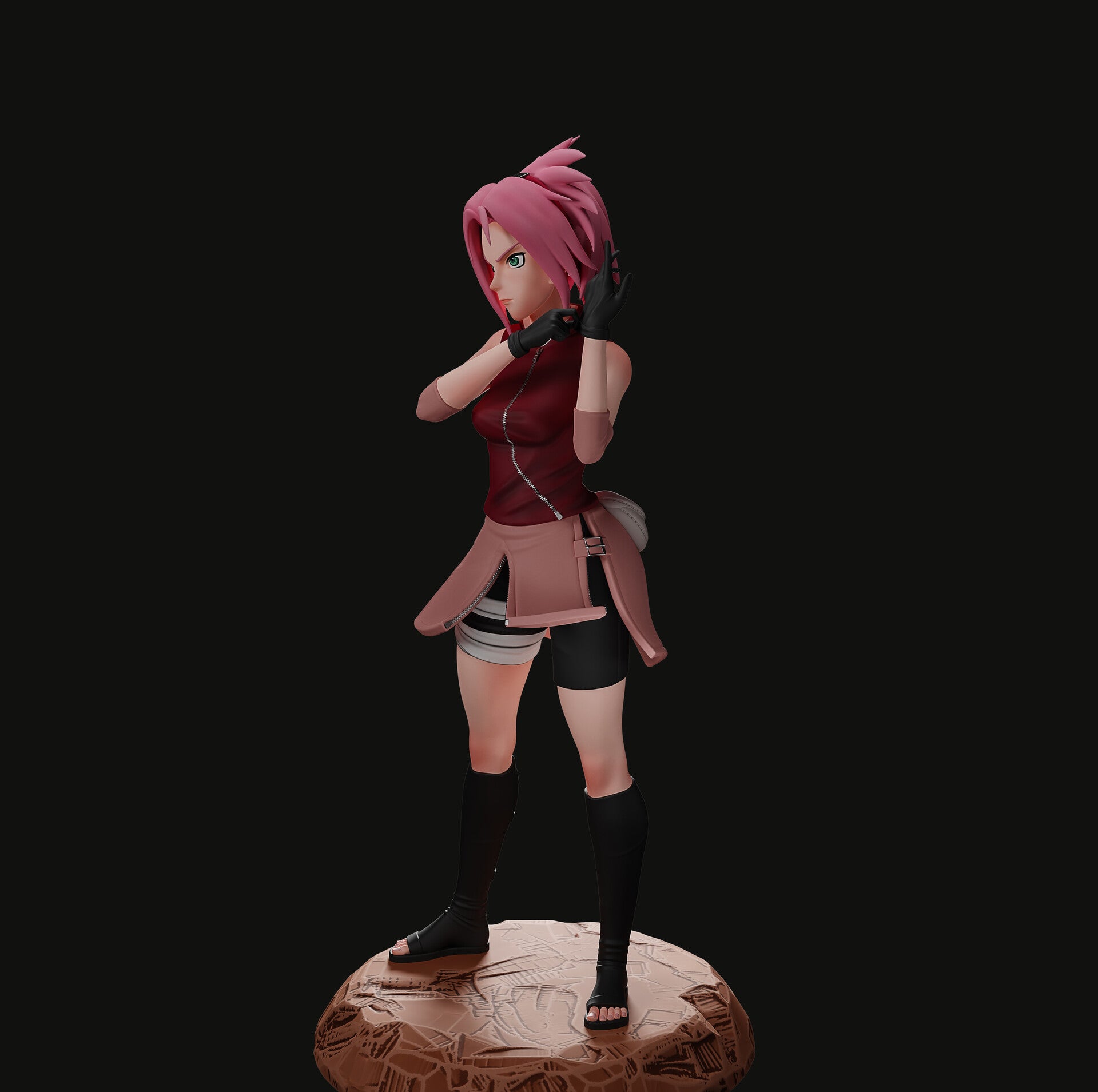 Blossom Fighter Statue