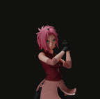 Blossom Fighter Statue