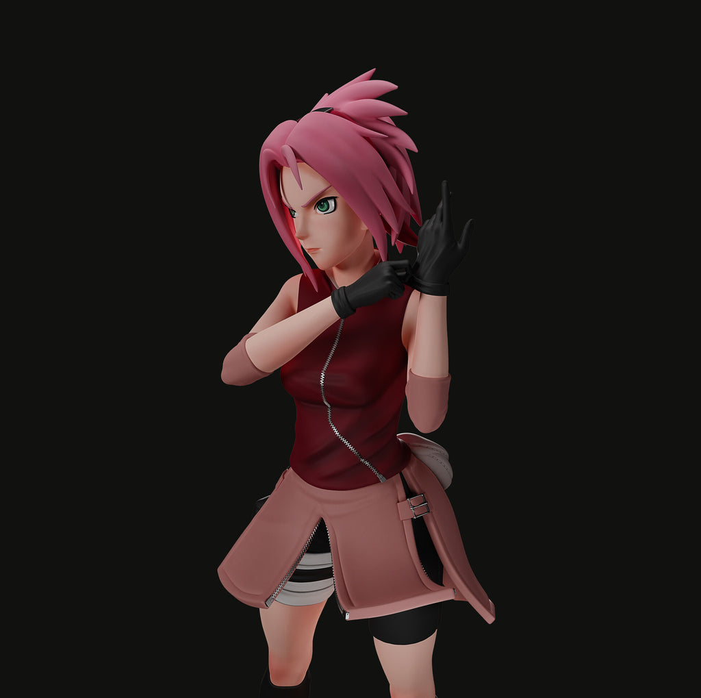 Blossom Fighter Statue