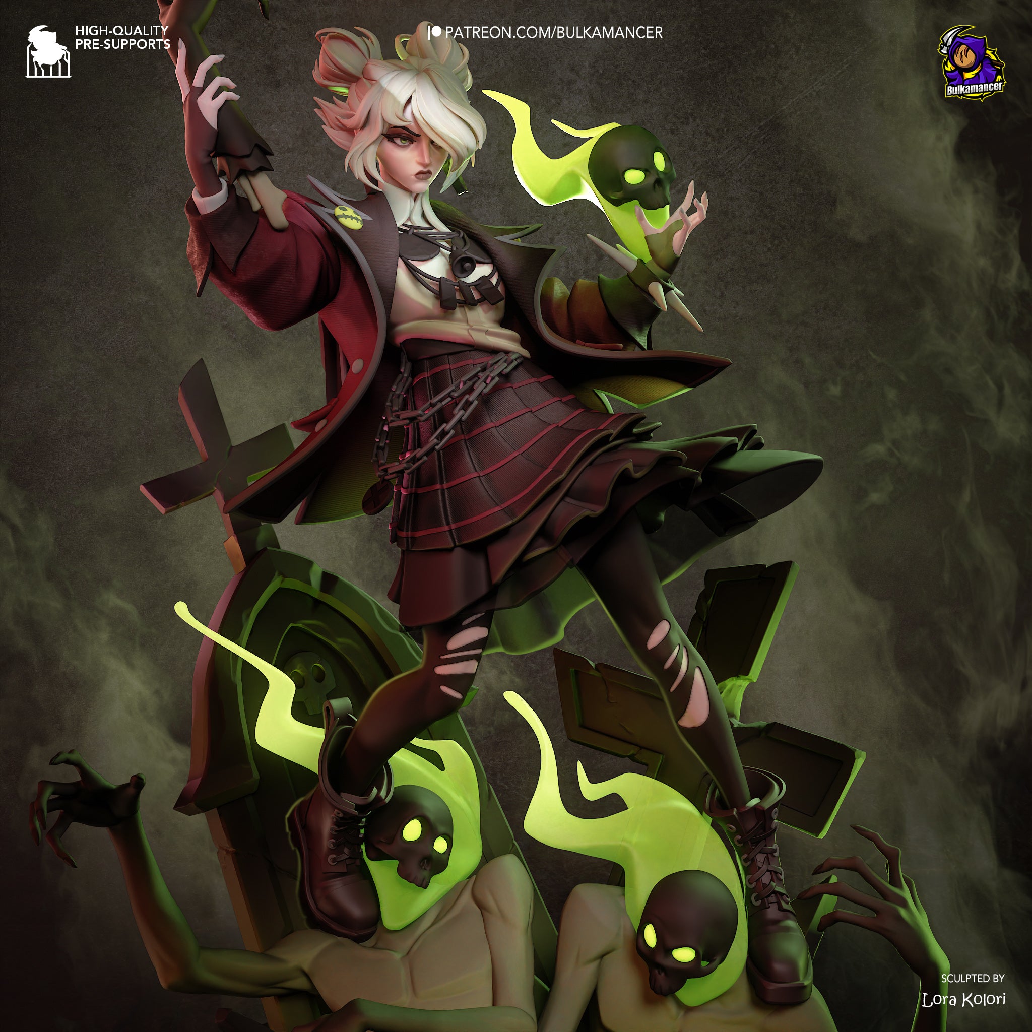 Graveborn Hex Statue