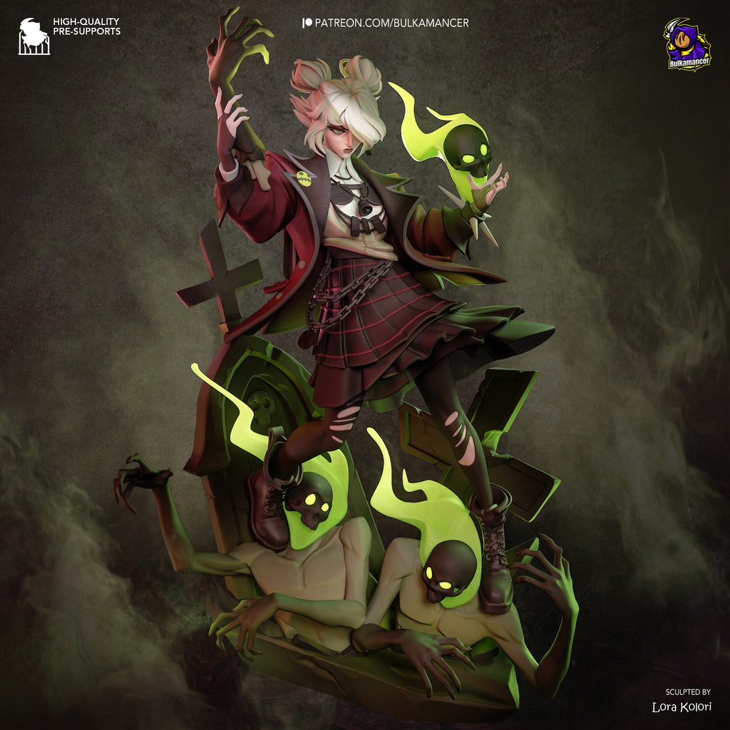 Graveborn Hex Statue